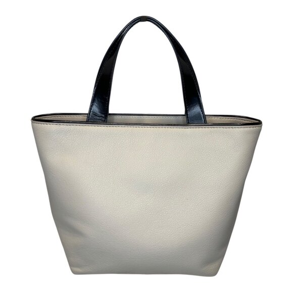 Kate Spade Claudia (rare) Leather Patent Leather Handbag with Black Bow - Picture 2 of 9